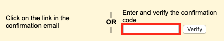 Enter the Code you Received via
Email