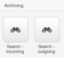 Archiving Log Search
Options