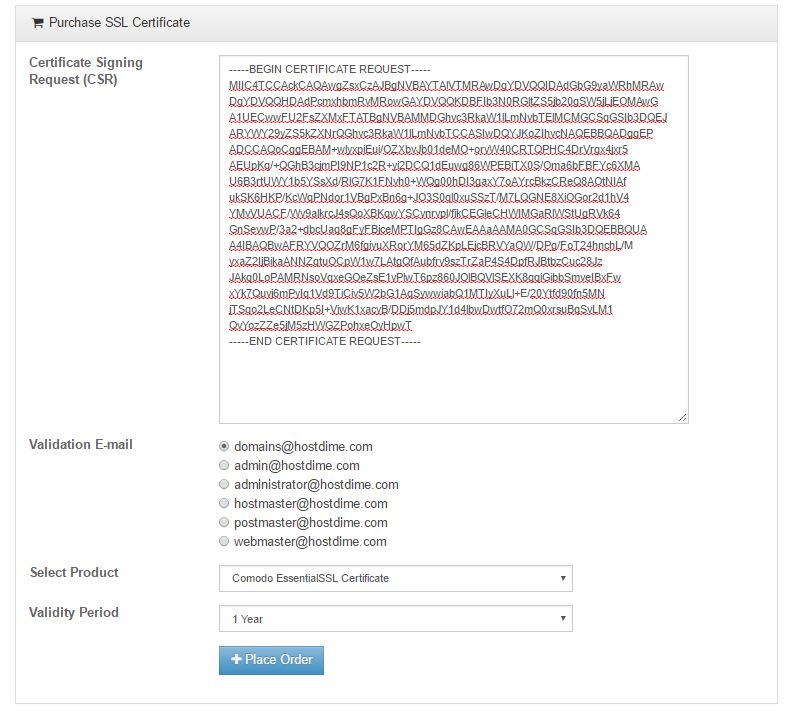 Select an Email Address you Want to Use to Verify Control of Your
Domain