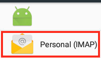 Select Personal
(IMAP)