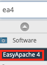 Click on EasyApache 4 in the WHM
sidebar