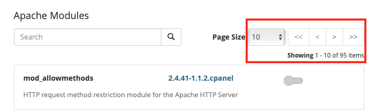 Select the Apache Modules you Need and Click
Next