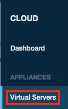 Click on Virtual Servers in the
Sidebar