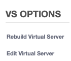 Click Rebuild Virtual
Server