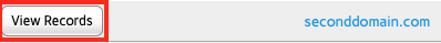 Click on View Records Near the Domain Name in Which you Need to
Edit Records