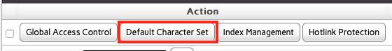 Click the Default Character Set
Button