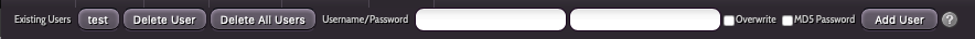 Enter One Username and Password at a Time, Select MD5 if you Want
and Click Add User. You can also Remove One or All Users if you
Want