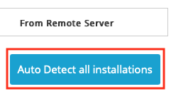 Click the Auto Detect All Installs
Button