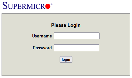 Go to the IPMI Login URL and Log in Using the Username and
Password from the Previous Step