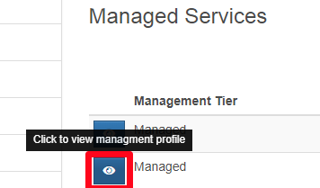 Click the Eye Icon Next to the Management Profile for the Server
you want to
Access