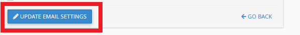 Click the Update Email Settings Button to Apply Changes