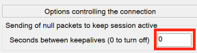 Set a Number of Seconds Between Keepalive Attempts if Needed