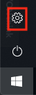 Click the Small Gear Icon from the Windows Menu